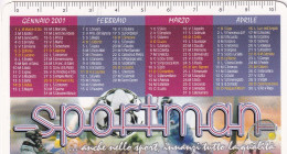 Calendarietto - Sport Man - Anno 2001 - Tamaño Pequeño : 2001-...