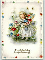 39527621 - Maedchen Blumen HACO Nr.0111 - Birthday