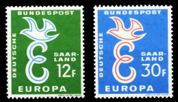 SAAR OPD 1958 Nr 439-440 Postfrisch S03518A - Unused Stamps