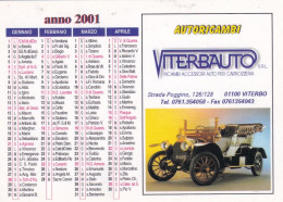 Calendarietto - Viterbauto - Viterbo - Anno 2001 - Kleinformat : 2001-...