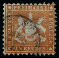 WÜRTTEMBERG AUSGABE VON 1863 Nr 28b Gestempelt X6BBC0A - Oblitérés