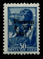 BES. 2WK ESTLAND PERNAU Nr 9I Postfrisch Gepr. X70793A - Besetzungen 1938-45