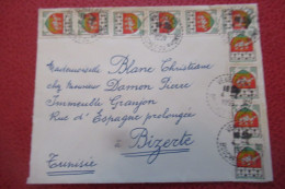 FRANCE Lettre Du 04 04 1959 De Venelles  Pour Bizerte - Covers & Documents