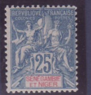 Senegambie & Niger 8 Groupe 25c Bleu **  Sans Char - Nuovi