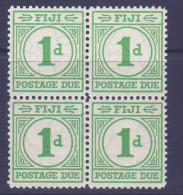 Fiji Postage Due D4 Block Of 4 ** Mnh - Fidschi-Inseln (...-1970)