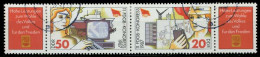 DDR ZUSAMMENDRUCK Nr WZd710 Gestempelt 3ER STR X0B515A - Zusammendrucke