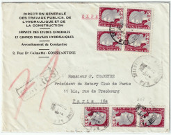 FRANCE - 1962 7xYv.1263 25c Marianne De Decaris Sur LSC Par EXPRÈS De CONSTANTINE, Algérie à PARIS - Storia Postale