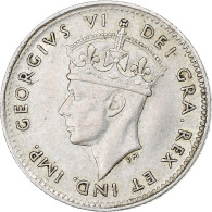 Terre-Neuve, George VI, 5 Cents, 1944, Ottawa, Argent, TTB, KM:19a - Canada