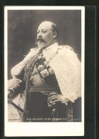 Pc König Edward VII. Von England In Uniform Posierend  - Familles Royales