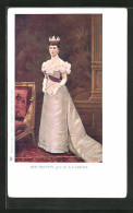 Artist's Pc Königin Alexandra Von England Mit Krone  - Familles Royales