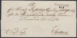 Preussen Ca.1825 Umschlag STEPENITZ L2 Pommern Nach STETTIN  (23464 - Other & Unclassified