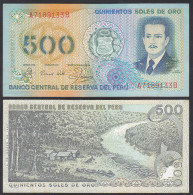 Peru 500 Soles De Oro Banknote 1982 UNC (1) Pick 125A   (24640 - Altri – America