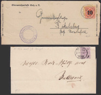 Württemberg -  2 Stück Briefe 1878 + 1925   (20800 - Other & Unclassified