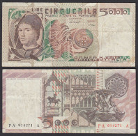 Italien - Italy 5000 Lire 1979 Pick 105a F+ (4+) Präfix PA Surfix A  (29583 - Sonstige & Ohne Zuordnung