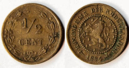 Niederlande - Netherlands - NEDERLAND 1/2 Cent 1884  (r794 - Autres & Non Classés