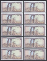 LIBANON - LEBANON 10 Stück á 10 Livres Banknote Pick 63f 1986 UNC (1)  (89030 - Otros – Asia