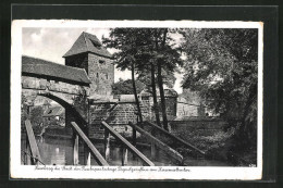 AK Nürnberg, Pegnitzeinfluss Am Kasemattentor  - Pegnitz