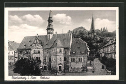 AK Blankenburg I. Harz, Partie Am Rathaus  - Blankenburg