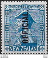 1928 New Zealand OFFICIAL 2s. Light Blue MH SG. N. O112 - Sonstige & Ohne Zuordnung