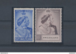 1948 SWAZILAND - Stanley Gibbons N. 46/47 - Royal Wedding - 2 Valori - MNH** - Andere & Zonder Classificatie