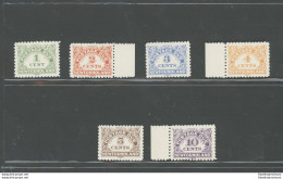 1939-49 Newfoundland - Stanley Gibbons N. D1/D6 - Postage Due Stamps - 6 Valori - MNH** - Andere & Zonder Classificatie