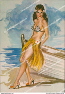O829 Cartolina Pin Up Ragazza Sexy Woman Vintage Donna Donnina - Autres & Non Classés