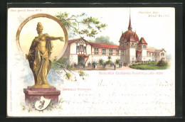AK Berlin, Gewerbe-Ausstellung 1896, Pavillon Der Stadt Berlin, Göttinnen-Denkmal  - Expositions