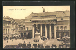 Cartolina Genova, Teatro Carlo Felice  - Genova (Genua)