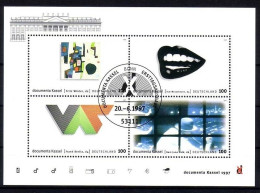 DEUTSCHLAND BLOCK 39 GESTEMPELT(USED) Documenta KASSEL 1997 STEMPEL BONN - Sonstige & Ohne Zuordnung