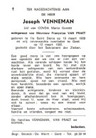 Joseph Venneman (1908-1985) - Devotieprenten