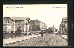 AK Uhlirske Janovice, Ulice Komenskeho  - Czech Republic