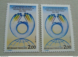Superbe Variété N°2274a Maury De 1983 NEUF**Luxe Double Impression Du Noir Ou Reentry - Unused Stamps
