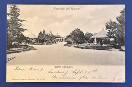 848 ARGENTINA ROSARIO JARDÍN ZOOLÓGICO ZOO GARDEN SOUVENIR RARE POSTCARD - Argentine