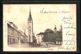 AK Tschaslau / Caslav, Námesti, Stadtplatz Mit Kirche  - Czech Republic
