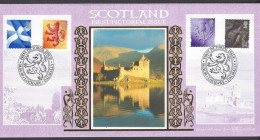 Scotland 1999 Scottish Definatives Benham Silk FDC Lochawe Dalmally Special Postmark. - 1991-2000 Decimal Issues