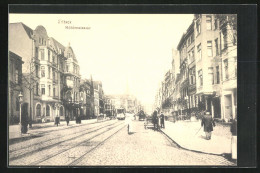 AK Lübeck, Mühlenstrasse Mit Strassenbahn  - Luebeck