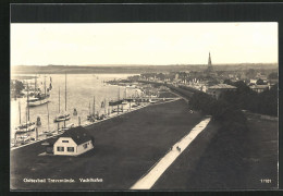 AK Travemünde, Yachthafen, Deich  - Luebeck-Travemuende