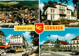 73948016 Loerrach Stadtblick Rathaus Baslerstrasse Bahnhof - Lörrach