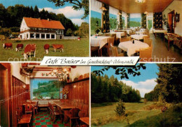 73867596 Hammelbach Grasellenbach Cafe Bauer Gastraeume Landschaftsbild  - Autres & Non Classés