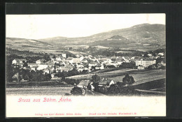 AK Böhm. Aicha, Panorama Des Ortes  - Tchéquie