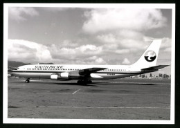 Fotografie Flugzeug Boeing 707, Passagierflugzeug Der South Pacific, Kennung NI46SP  - Luftfahrt
