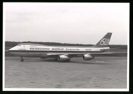 Fotografie Flugzeug Boeing 747 Jumbojet, Frachtflugzeug Der Seabord World Containership, Kennung N7015W  - Aviation