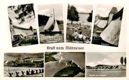73833398 Moehnesee Sperrmauer Segelsport Strandbaeder Ueberlauf Bruecke Bei Koer - Autres & Non Classés