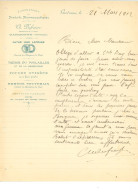 Facture Laboratoire / Pharmacie CH. DUFRAISSE à GARDONNE 24 Dordogne - 1900 – 1949