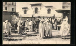 CPA Alger, Petit Marché Arabe, Place Randon  - Alger