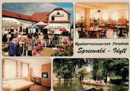 73708441 Luebbenau Spreewald Speiserestaurant Pension Spreewald Idyll Kahnfahrt  - Altri & Non Classificati