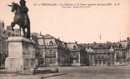 Versailles - Le Château Et La Statue équestre De Louis XIV - Versailles (Kasteel)