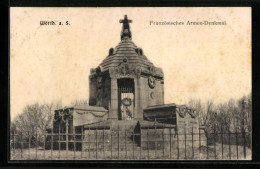 CPA Wörth A. S., Französisches Armee-monument  - Wörth