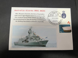 23-5-2024 (6 Z 2) RAN Disarm HMAS ANZAC (150) After 28 Years Of Service At WA Sterling Navy Base - Militaria