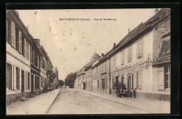 CPA Neuf-Brisach, Rue De Strasbourg  - Neuf Brisach